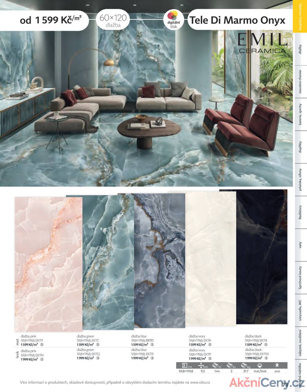 Leták Siko koupelny
platný do 31.12.2025 - strana 73