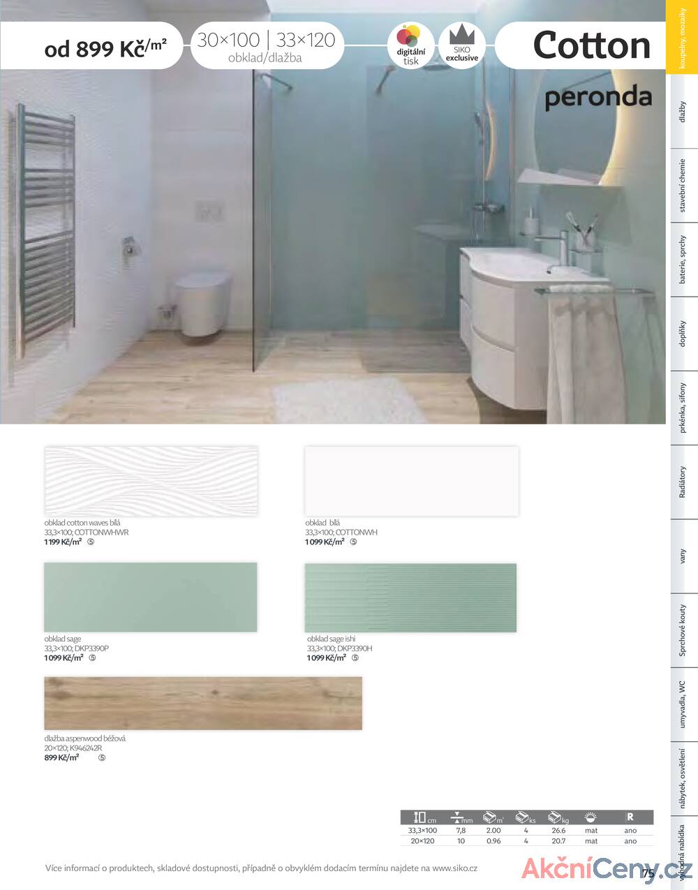 Leták Siko koupelny
platný do 31.12.2025 - strana 75