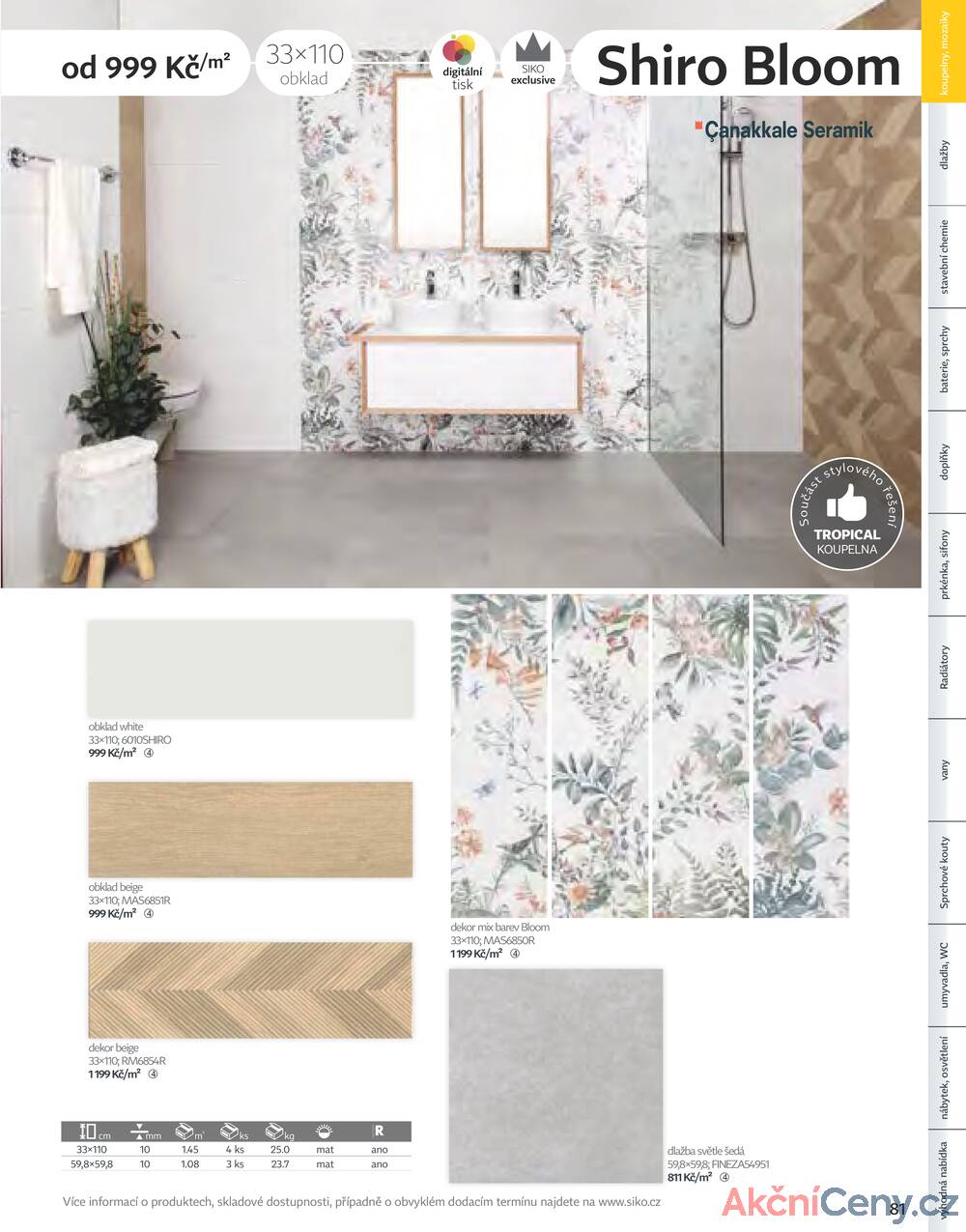 Leták Siko koupelny
platný do 31.12.2025 - strana 81