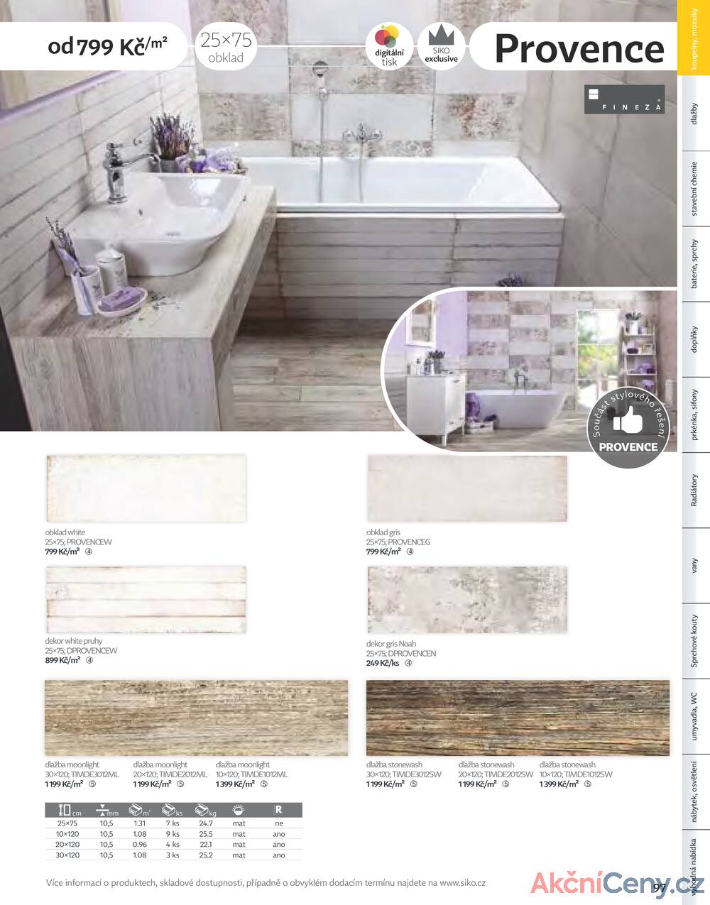 Leták Siko koupelny
platný do 31.12.2025 - strana 97