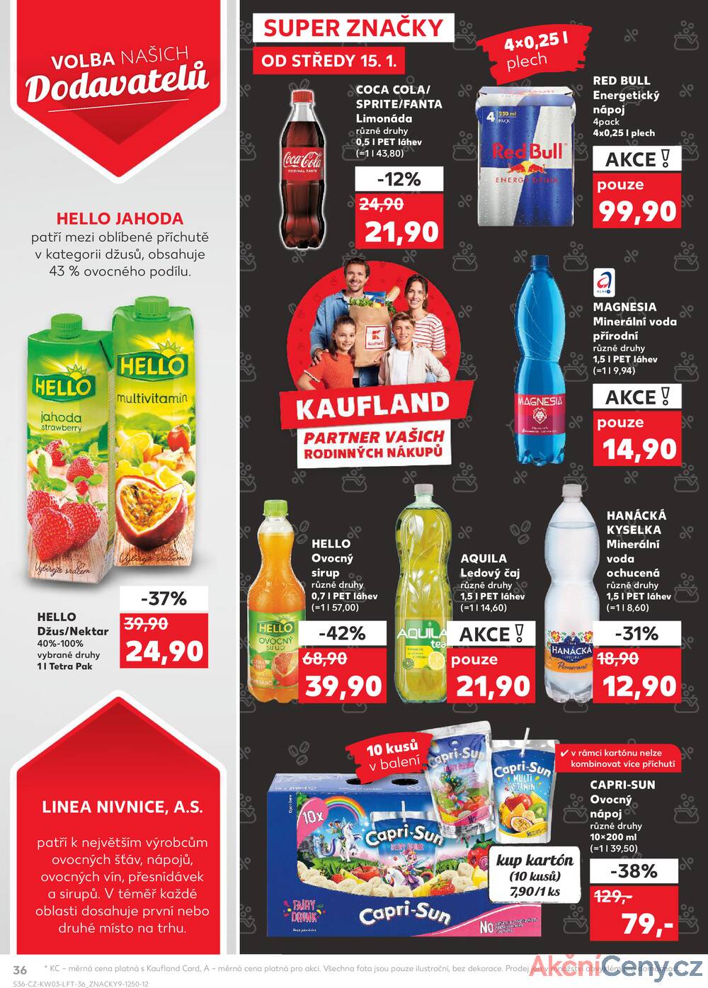 Leták Kaufland - Kaufland 15.1. - 21.1. - Kaufland - Kuřim - strana 36