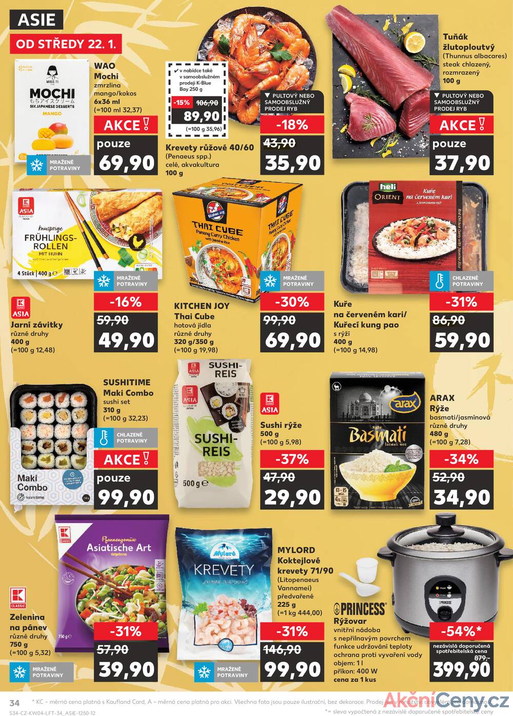 Leták Kaufland - Kaufland 22.1. - 28.1. - Kaufland - Prostějov (Olomoucká) - strana 34