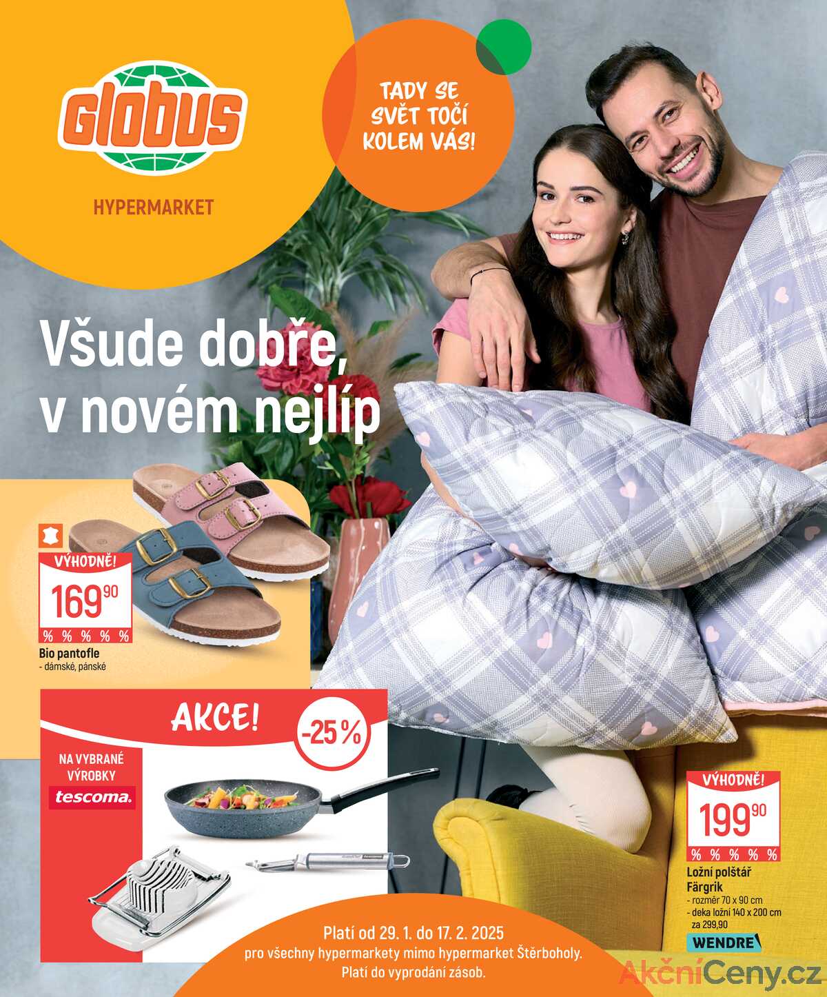 Akční leták Globus 29.1. - 17.2.2025 - Globus (Centrum Černý Most) strana 1