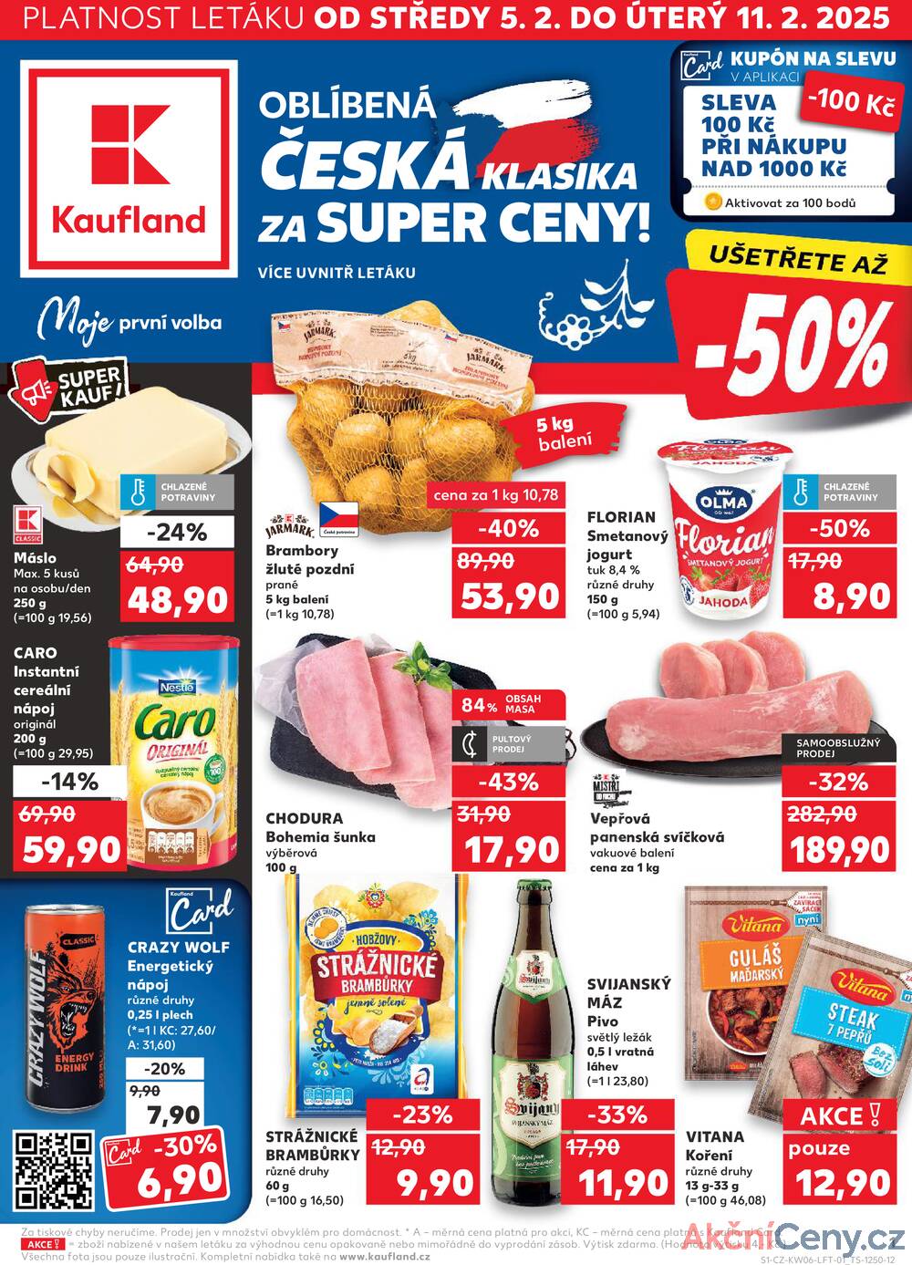 Leták Kaufland - Kaufland 5.2. - 11.2. - Kaufland - Náchod - strana 1