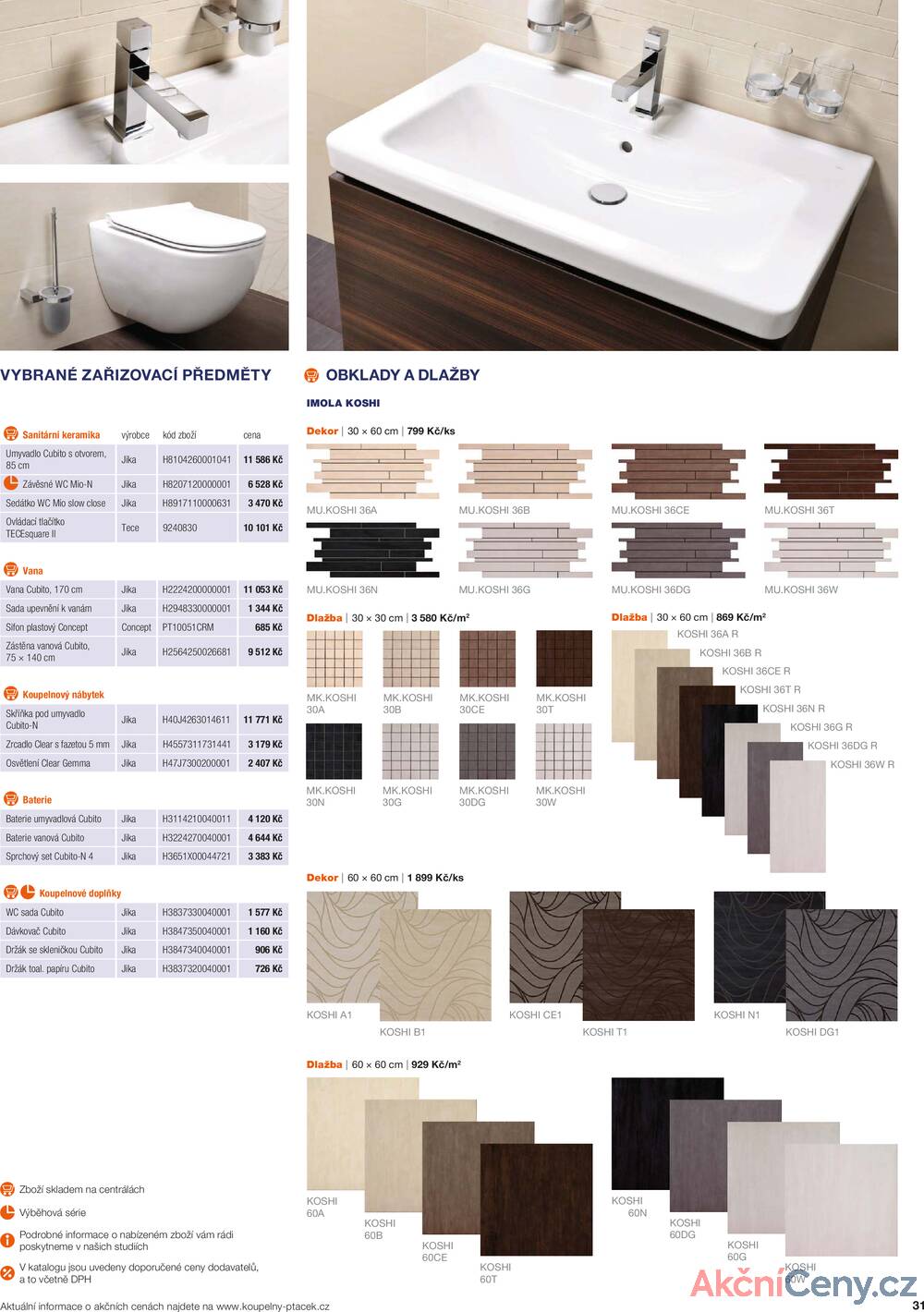 Leták Koupelny Ptáček
		  platný do 31.12.2025 - strana 31