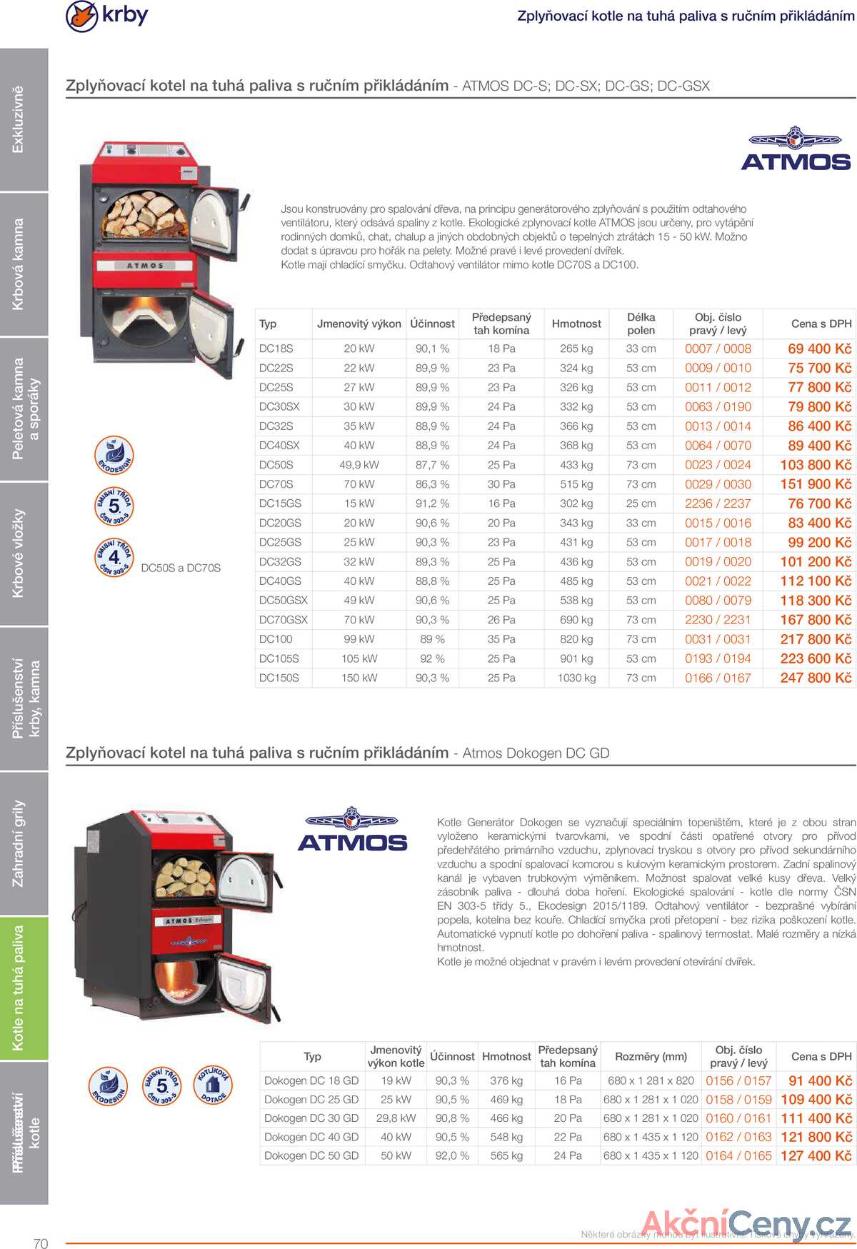 Ptáček katalog krbů a kamen strana 70