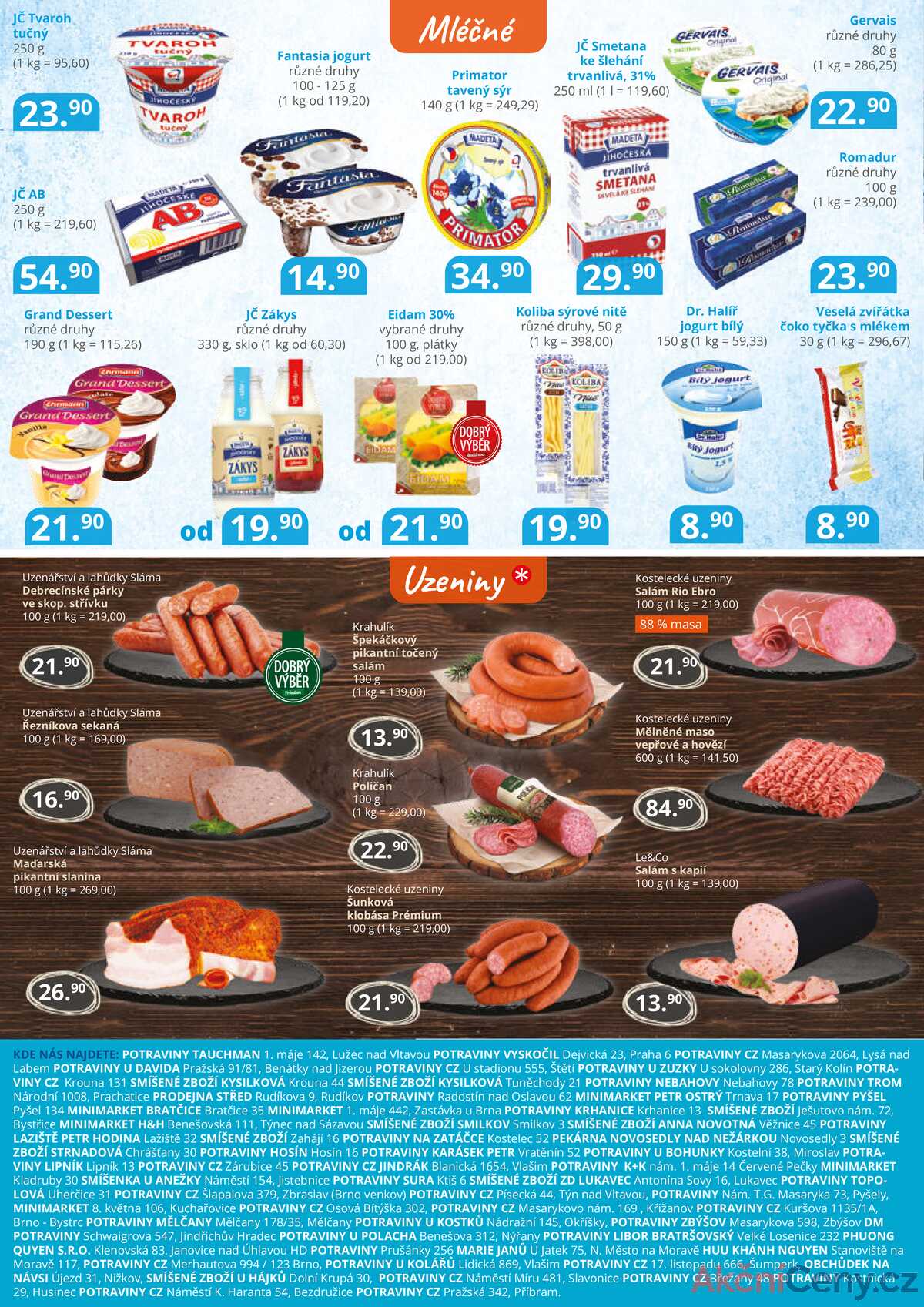 Potraviny CZ leták A do 24.2. strana 1