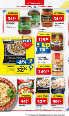 Lidl Čtvrtek od 27.2. do 2.3.2025