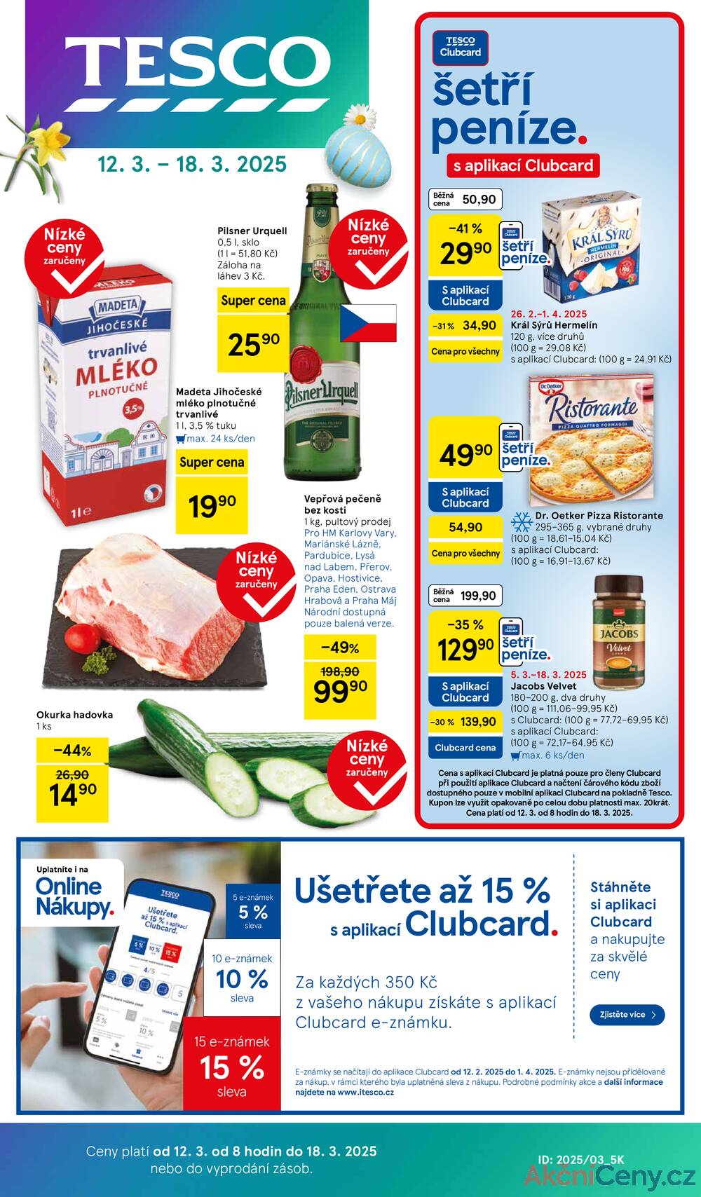 Leták Tesco - Tesco malé hypermarkety od 12.3. do 18.3.2025 - strana 1