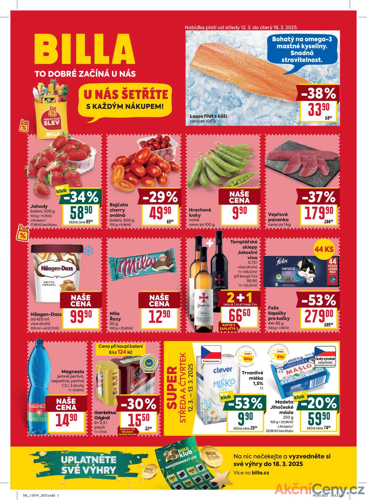 Billa malý leták od 12.3. do 18.3.2025 strana 1