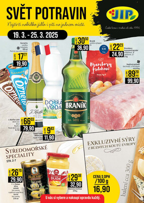 JIP Cash &amp;amp; Carry Jilemnice, Pardubice, Ostrava, Karlovy Vary, Olomouc a Zlín od 19.3. do 25.3.2025