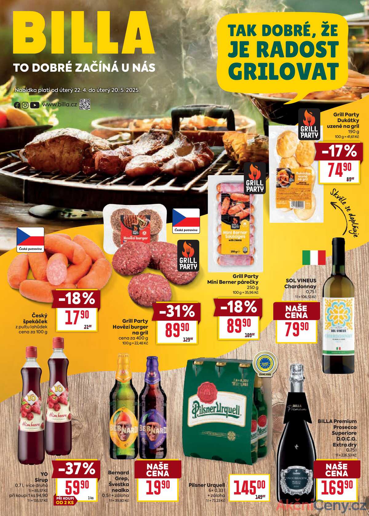Billa katalog Gril od 22.4. do 20.5.2025 strana 1