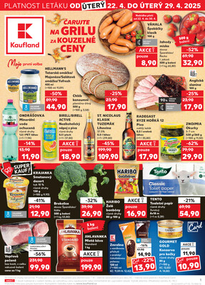 Leták Kaufland 22.4. - 29.4. - Kaufland - Praha - Horní Měcholupy