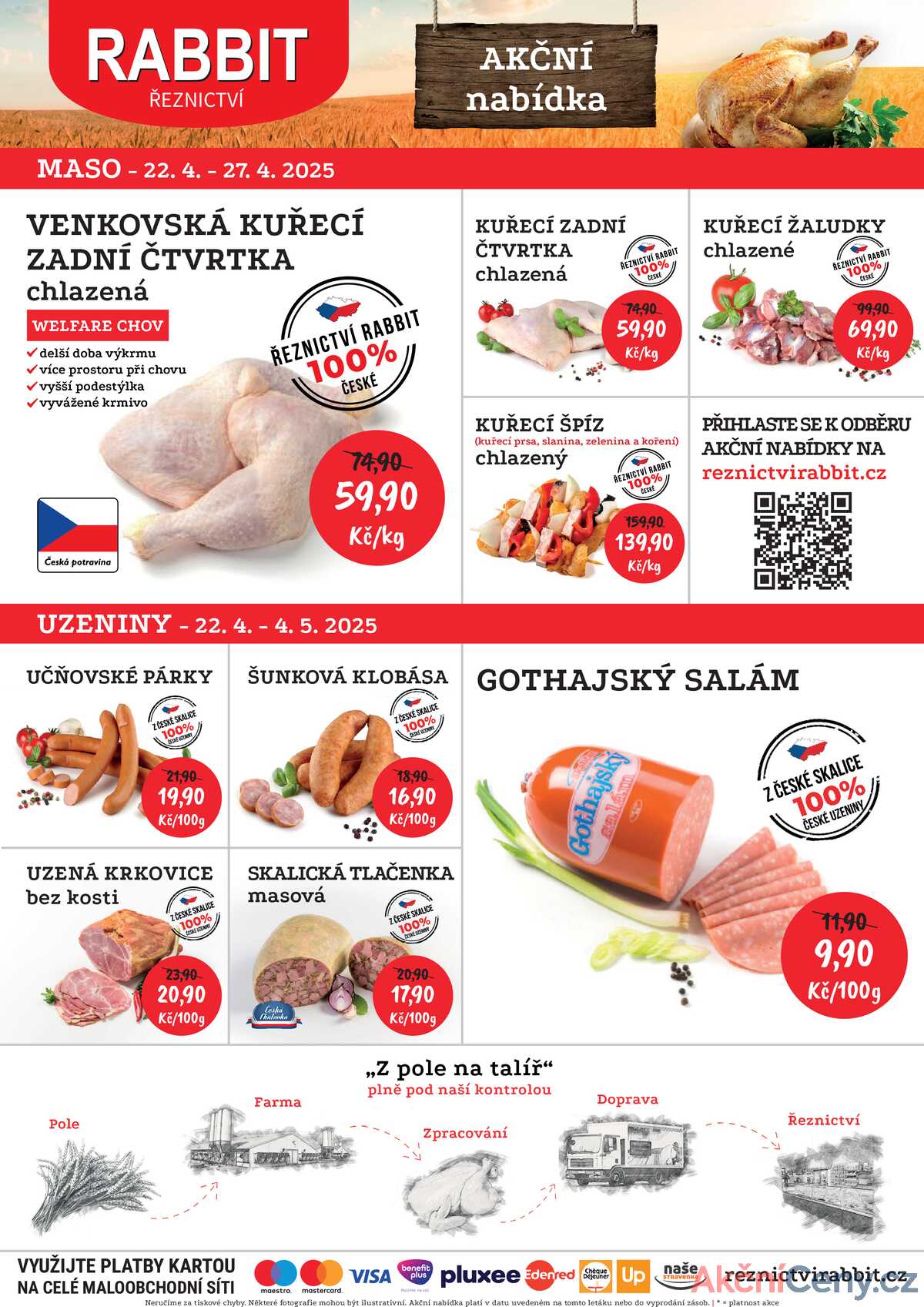 RABBIT řeznictví od 22.4. do 27.4.2025 strana 1