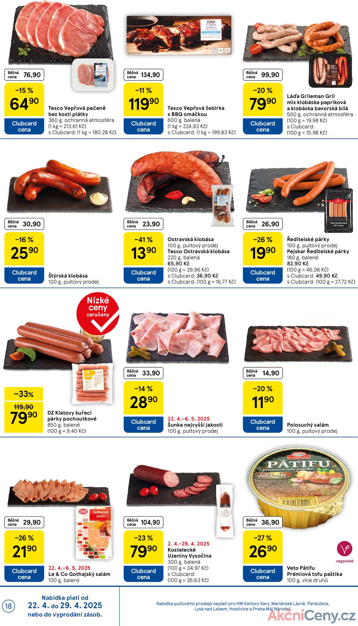 Tesco malé hypermarkety od 22.4. do 29.4.2025 strana 18