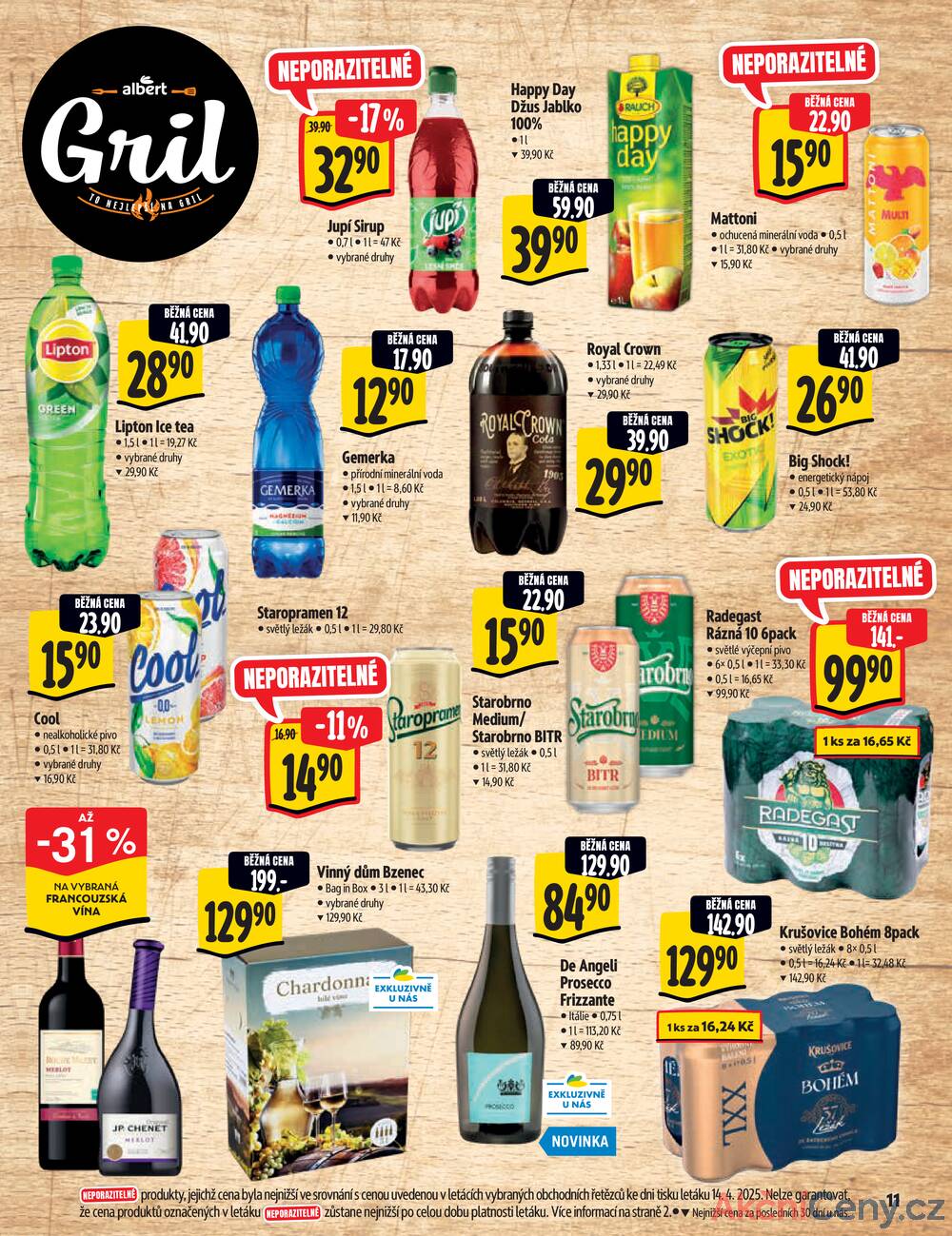 Leták Albert - Albert Supermarket katalog Gril od 22.4. do 4.5.2025 - strana 11 Leták Albert - Albert Supermarket katalog Gril od 22.4. do 4.5.2025 - strana 11