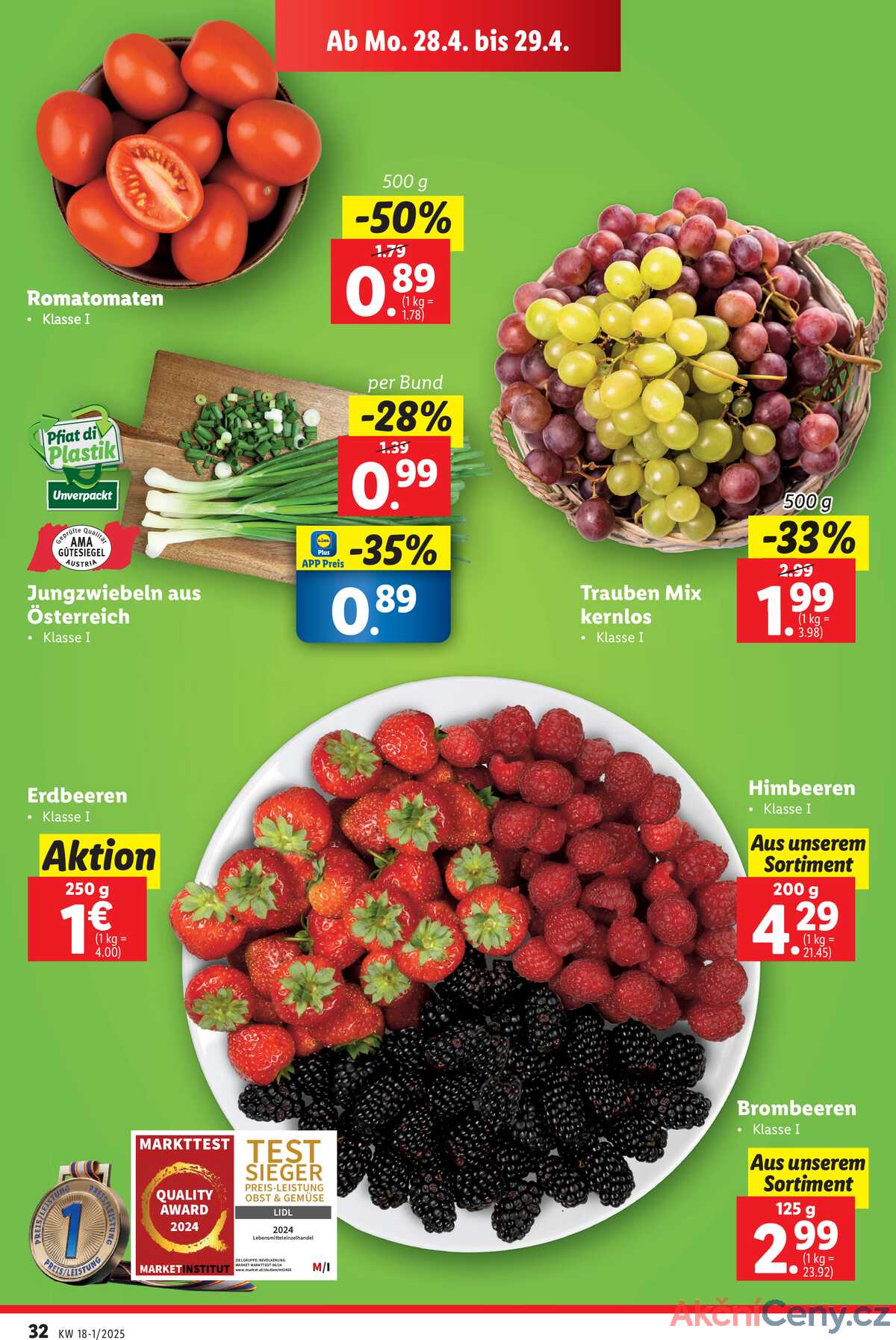 Leták Lidl Rakousko 24.4.-30.4.2025 strana 34