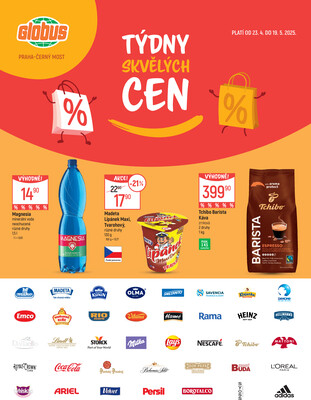 Akční leták Globus 23.4. - 19.5.2025 - Globus Praha - Centrum Černý Most
