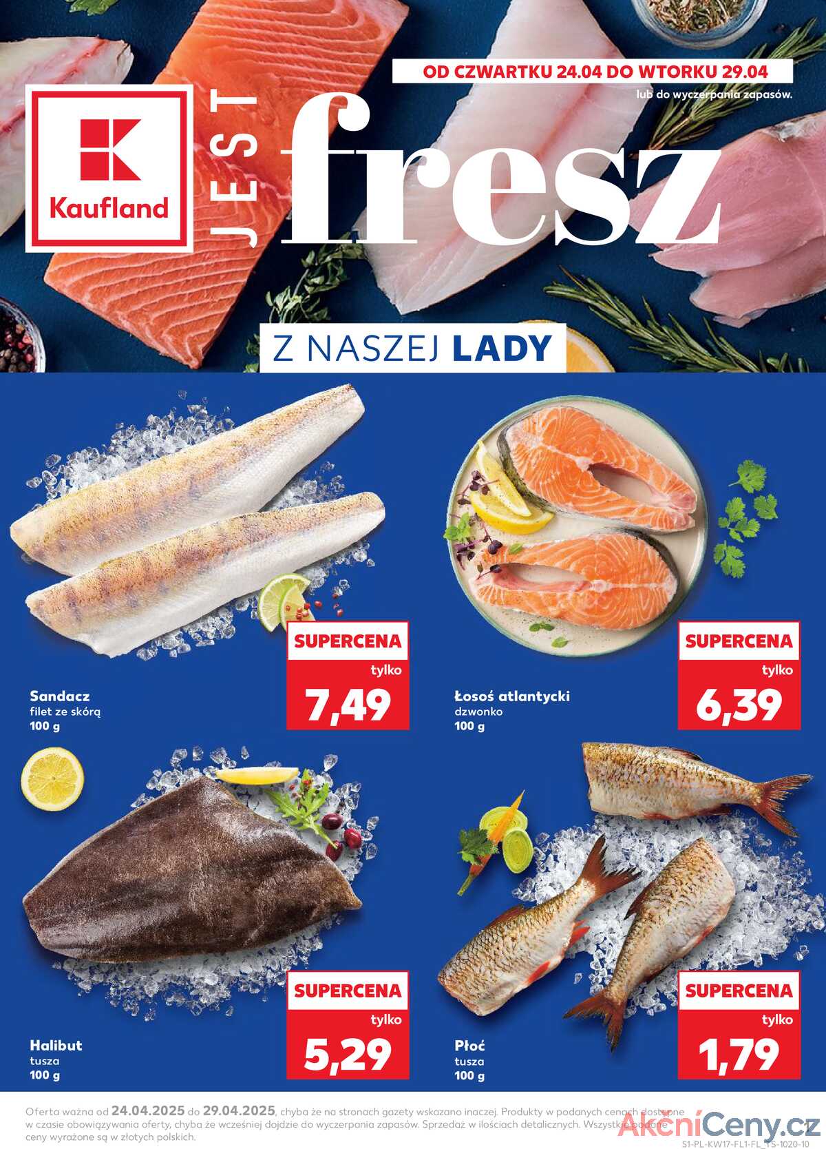 Leták Kaufland Polsko 24.4.-29.4.2025 strana 1