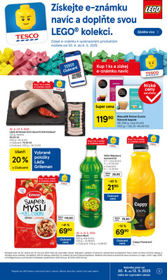Tesco supermarkety od 30.4. do 6.5.2025