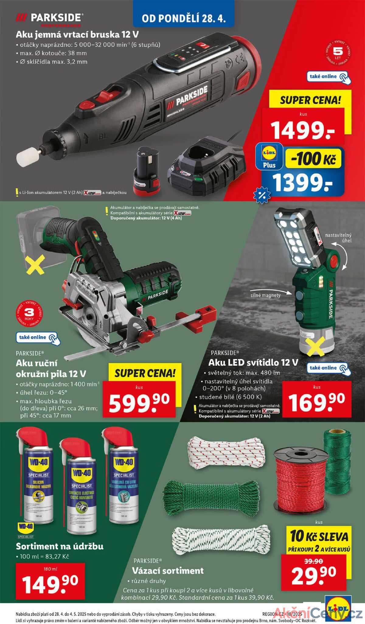 Lidl Spotřební zboží 28.4. - 4.5. strana 12