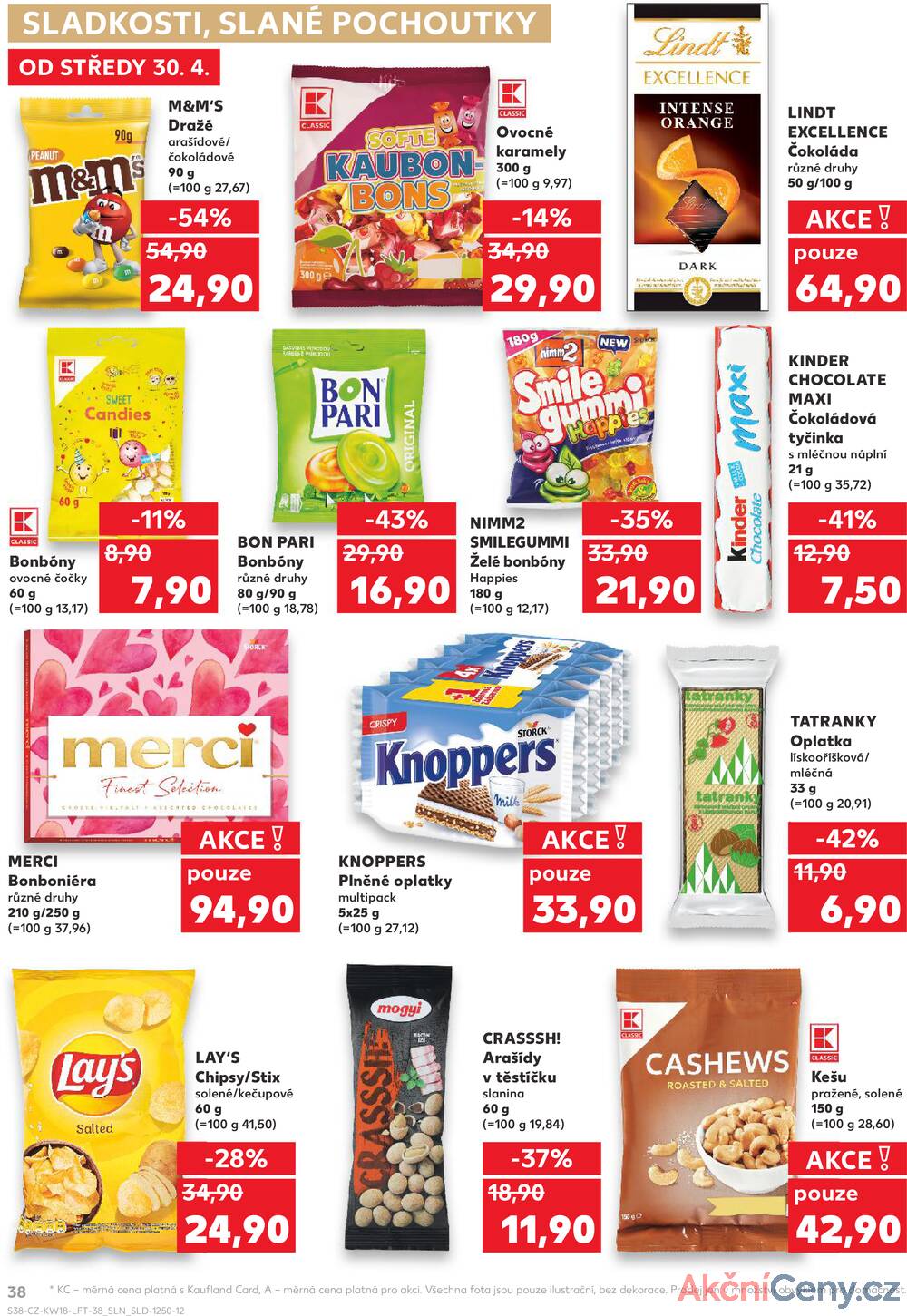 Leták Kaufland - Kaufland 30.4. - 6.5. - Kaufland - Prostějov (Olomoucká) - strana 38