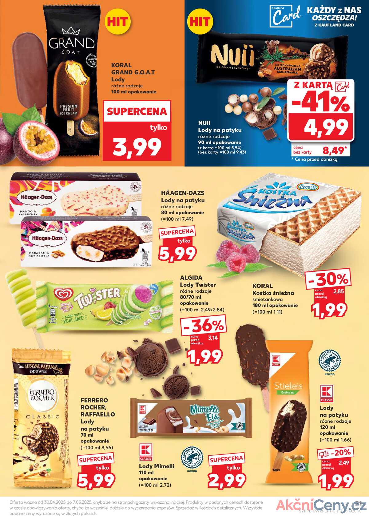 Leták Kaufland Polsko 30.4.-7.5.2025 - Noviny týdne strana 21