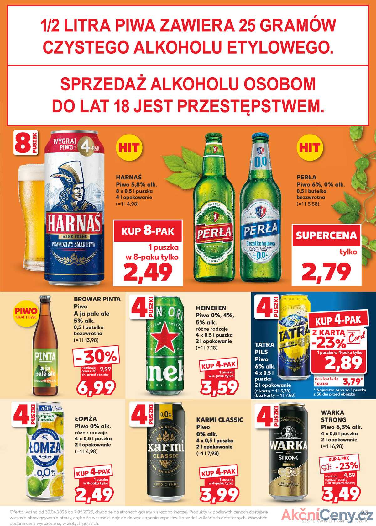 Leták Kaufland Polsko 30.4.-7.5.2025 - Noviny týdne strana 23