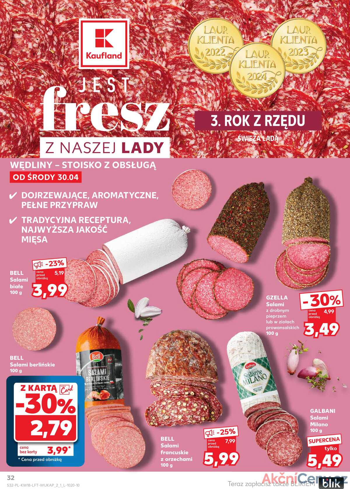 Leták Kaufland Polsko 30.4.-7.5.2025 - Noviny týdne strana 32