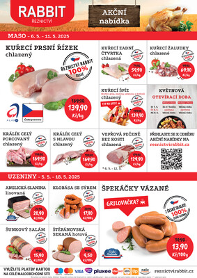 RABBIT řeznictví letáky