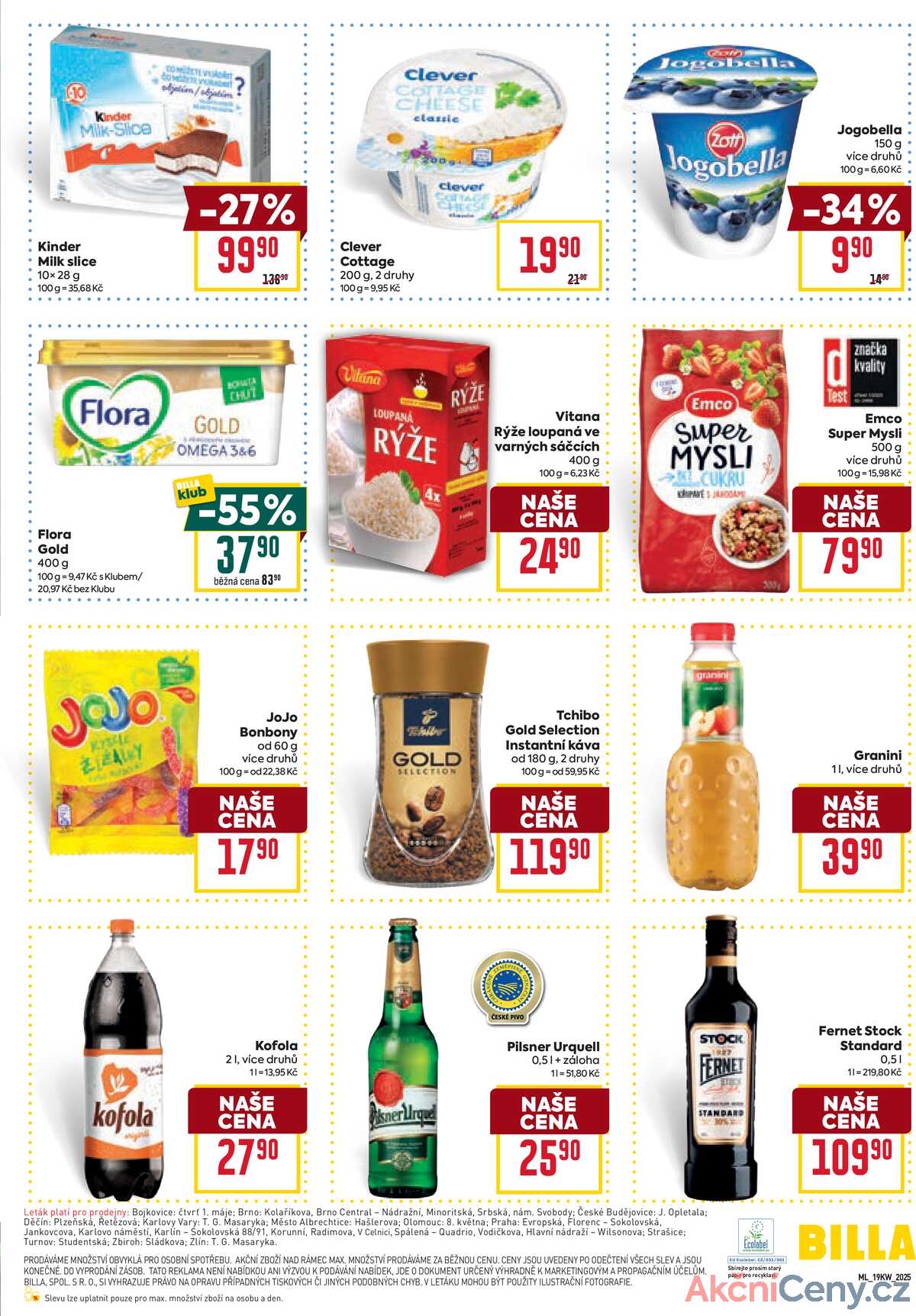 Billa malý leták od 5.5. do 13.5.2025 strana 3