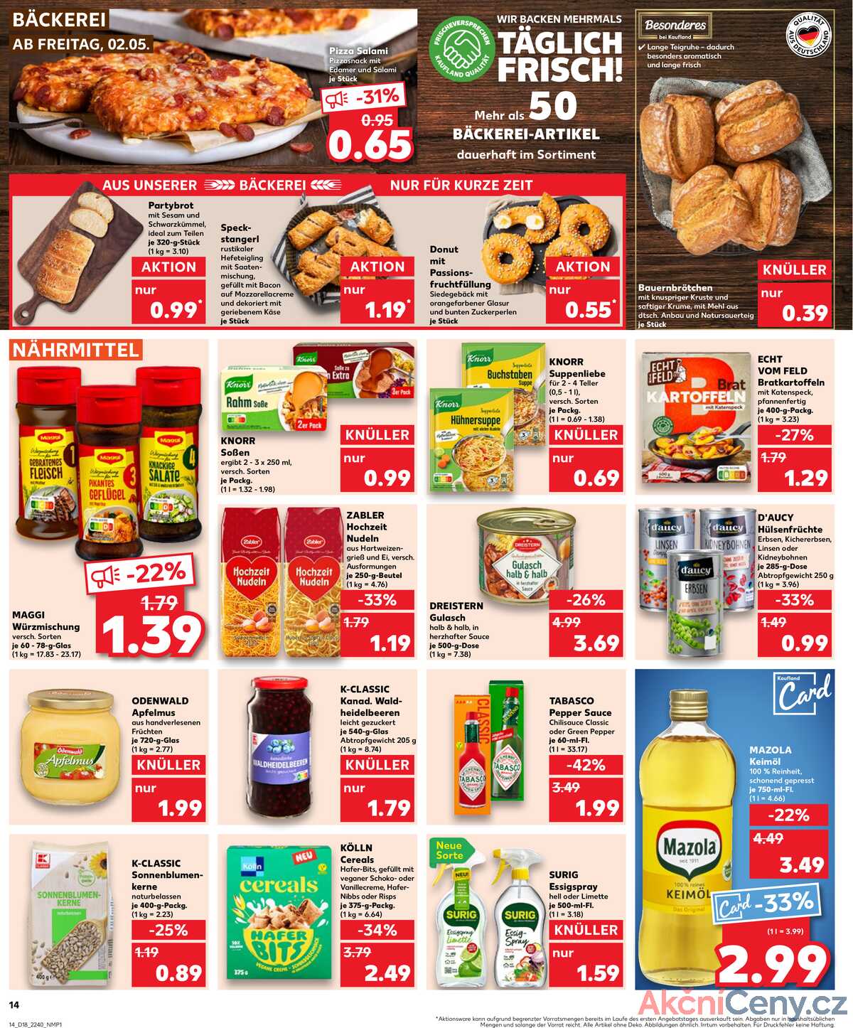Leták Kaufland Německo 2.5.-7.5.2025 strana 14