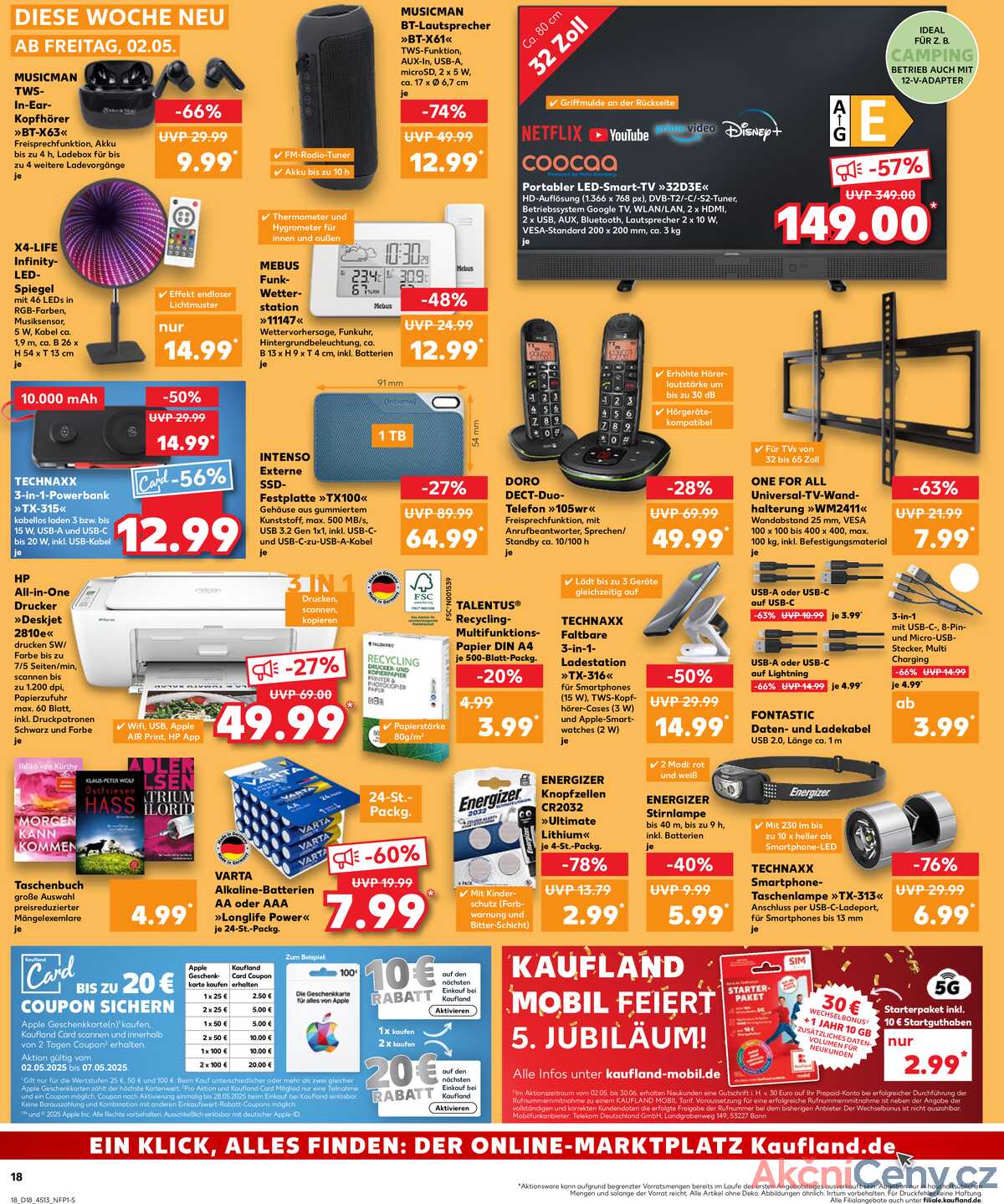 Leták Kaufland Německo 2.5.-7.5.2025 strana 18