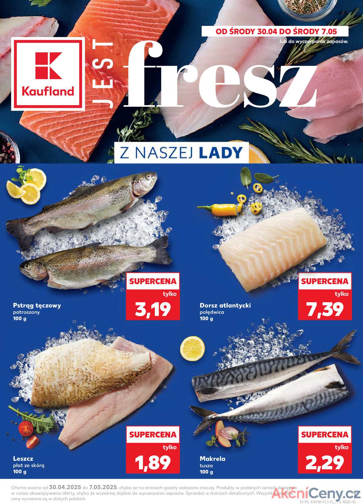 Leták Kaufland Polsko 30.4.-7.5.2025 strana 1