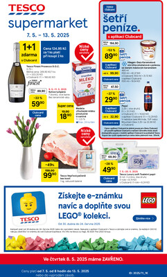 Tesco supermarkety od 7.5. do 13.5.2025