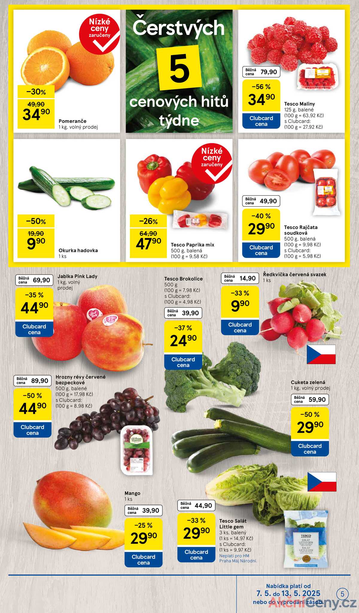 Tesco malé hypermarkety od 7.5. do 13.5.2025 strana 5