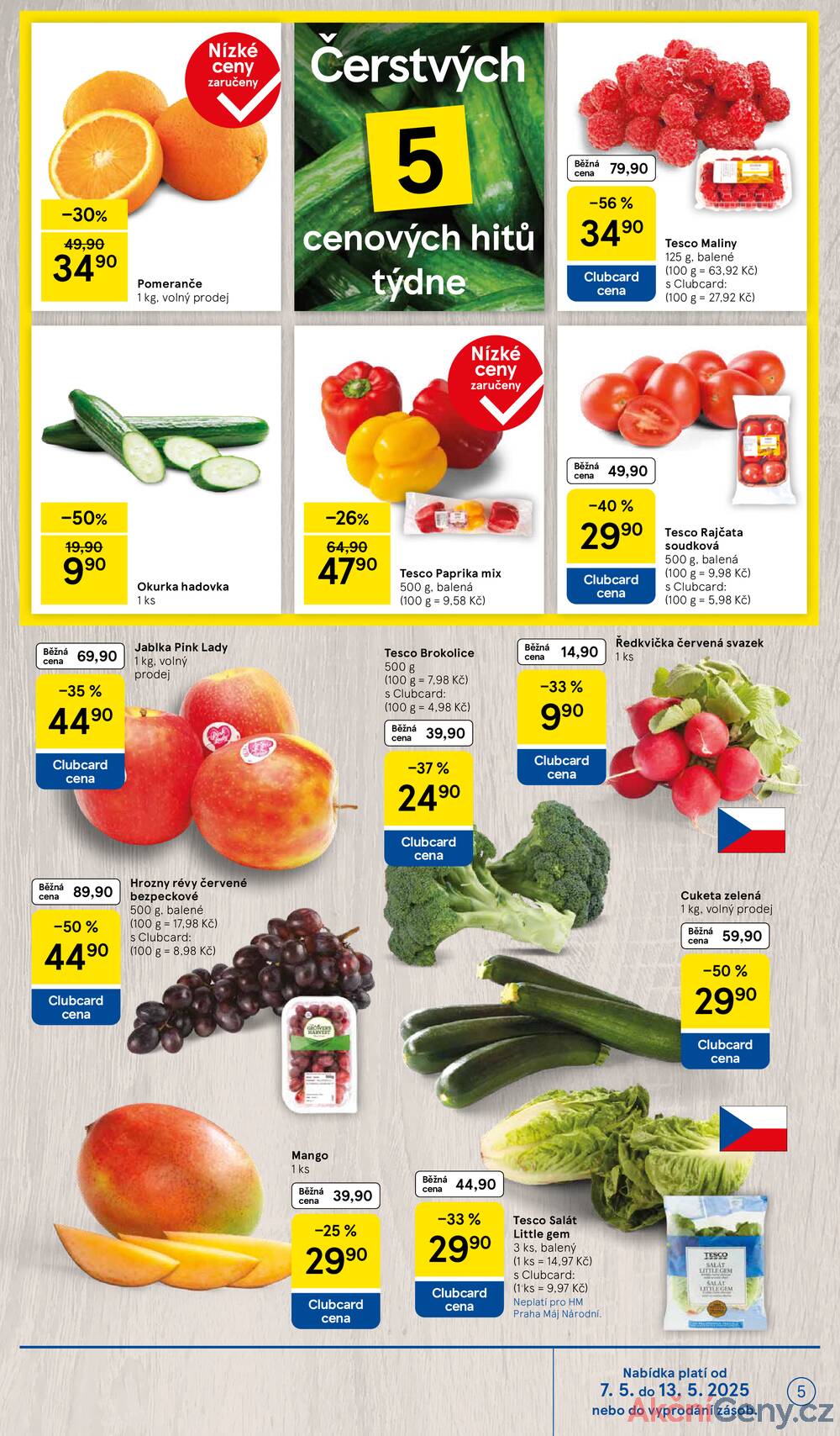 Leták Tesco - Tesco malé hypermarkety od 7.5. do 13.5.2025 - strana 5 Leták Tesco - Tesco malé hypermarkety od 7.5. do 13.5.2025 - strana 5