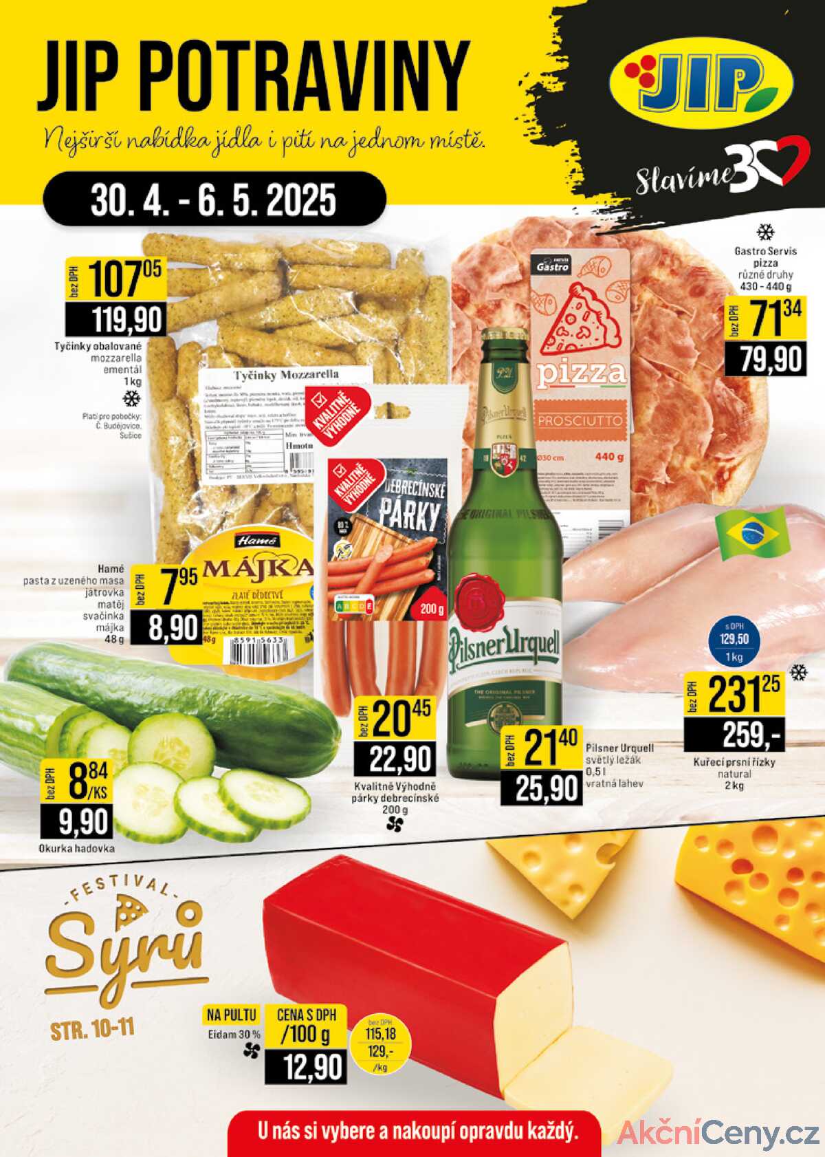 JIP Cash & Carry České Budějovice, Most, Náchod, Polička, Sušice a Svoboda nad Úpou od 30.4. do 7.5.2025 strana 1