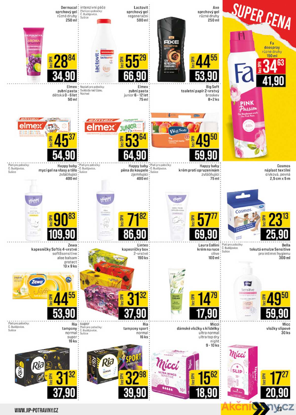JIP Cash & Carry České Budějovice, Most, Náchod, Polička, Sušice a Svoboda nad Úpou od 30.4. do 7.5.2025 strana 23