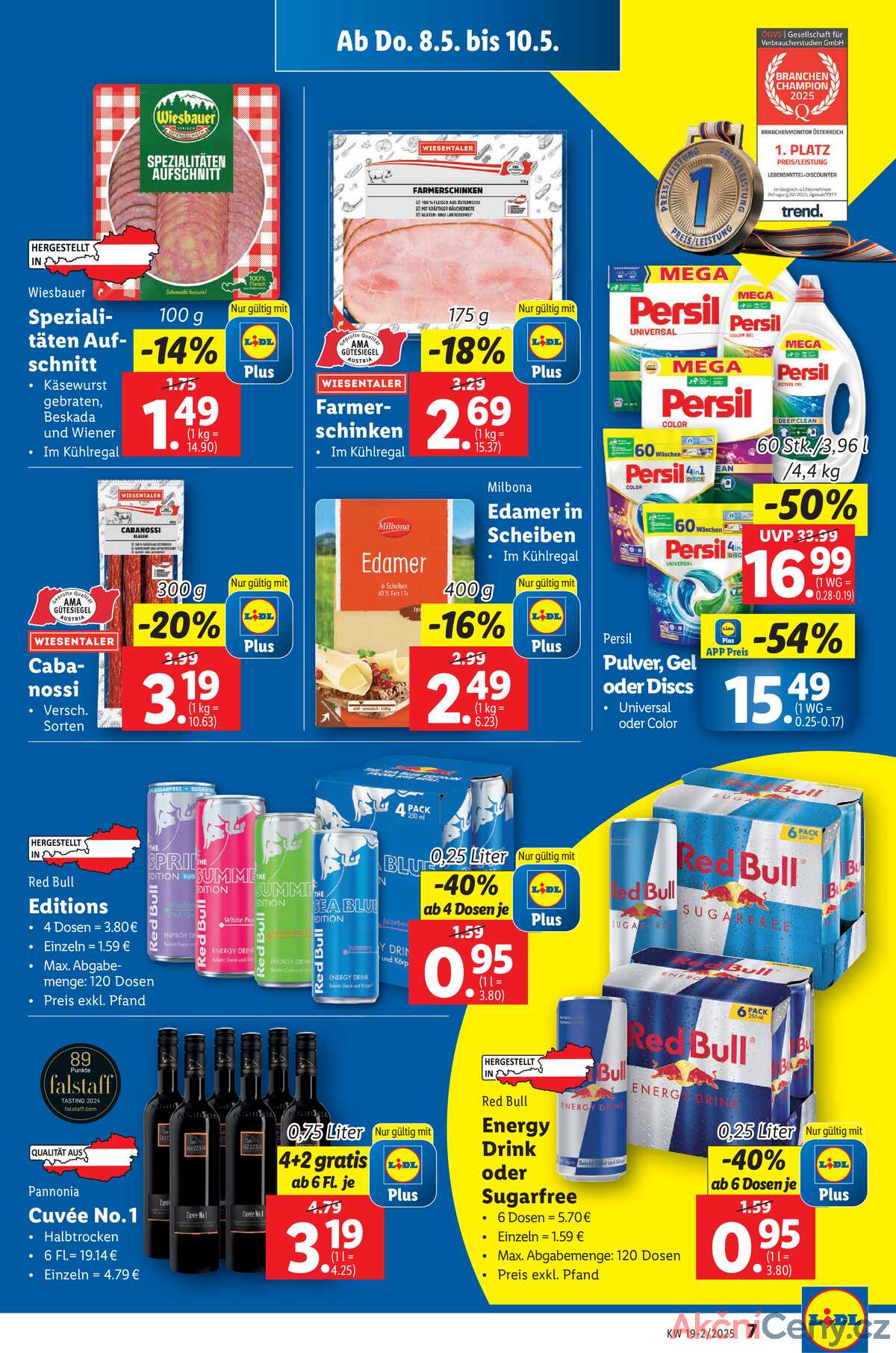 Leták Lidl Rakousko 8.5.-14.5.2025 strana 9