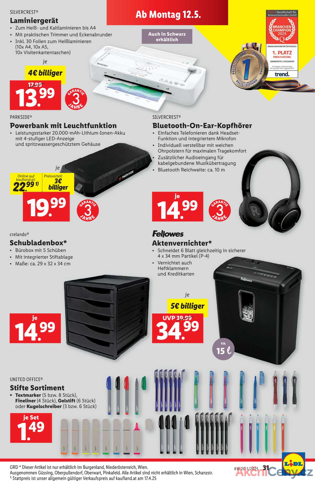 Leták Lidl Rakousko 8.5.-14.5.2025 strana 35