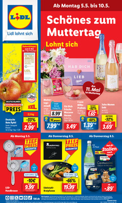 Leták Lidl Německo 5.5.-10.5.2025