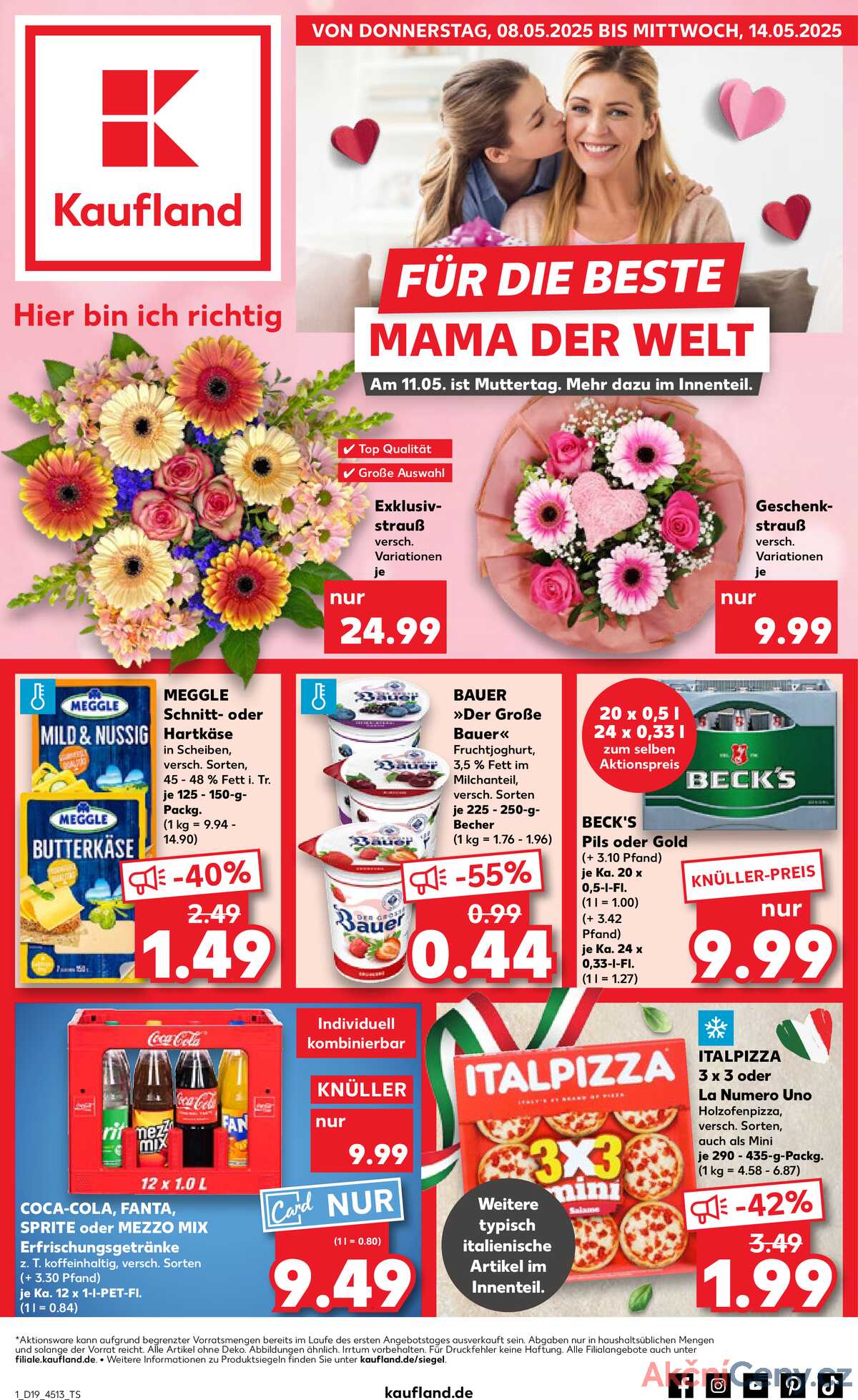Leták Kaufland Německo 8.5.-14.5.2025 strana 1