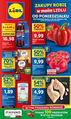 Leták Lidl Polsko 5.5.-7.5.2025