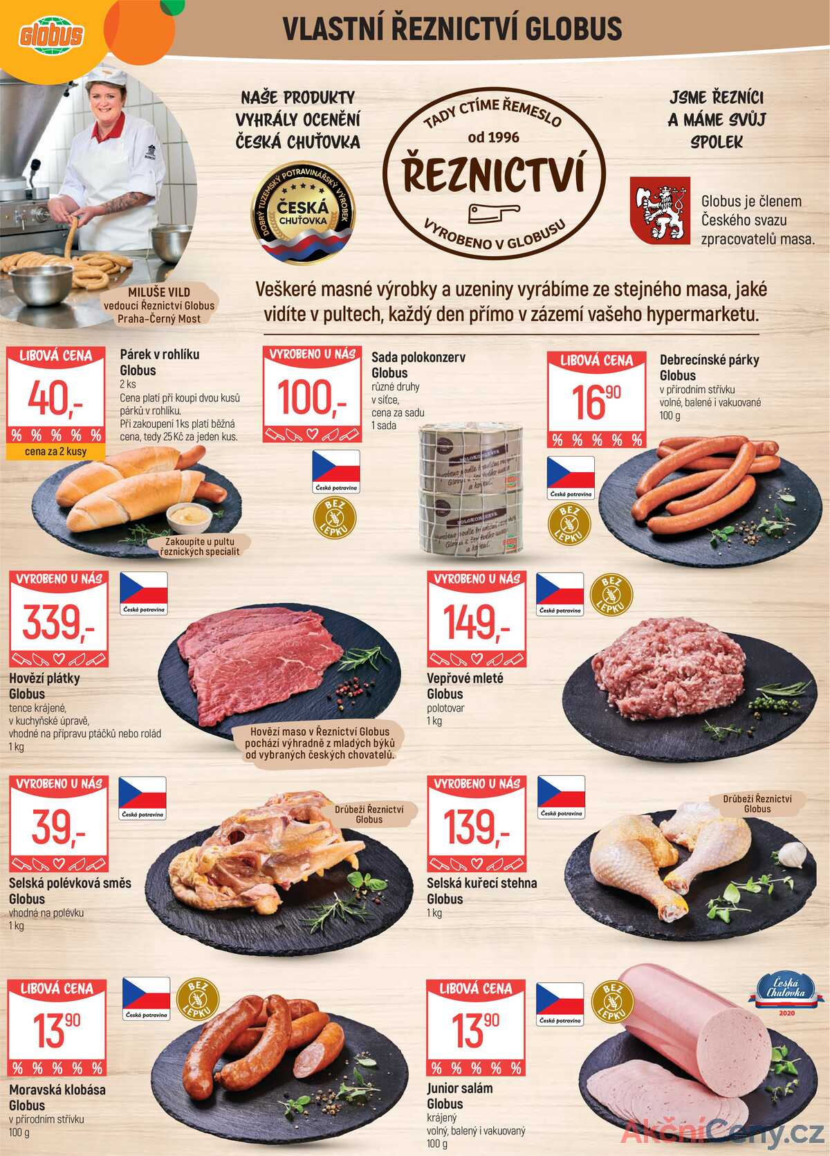 Akční leták Globus 7.5. - 13.5.2025 - Globus Praha - Centrum Černý Most strana 4