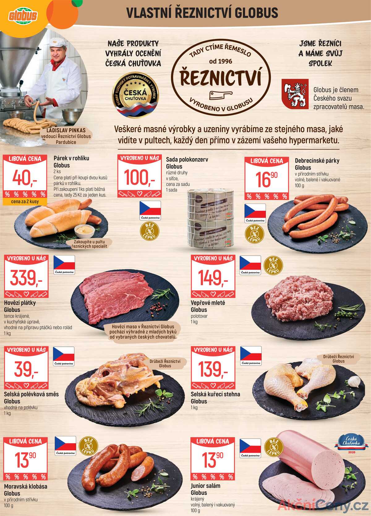 Akční leták Globus 7.5. - 13.5.2025 - Globus Pardubice strana 4