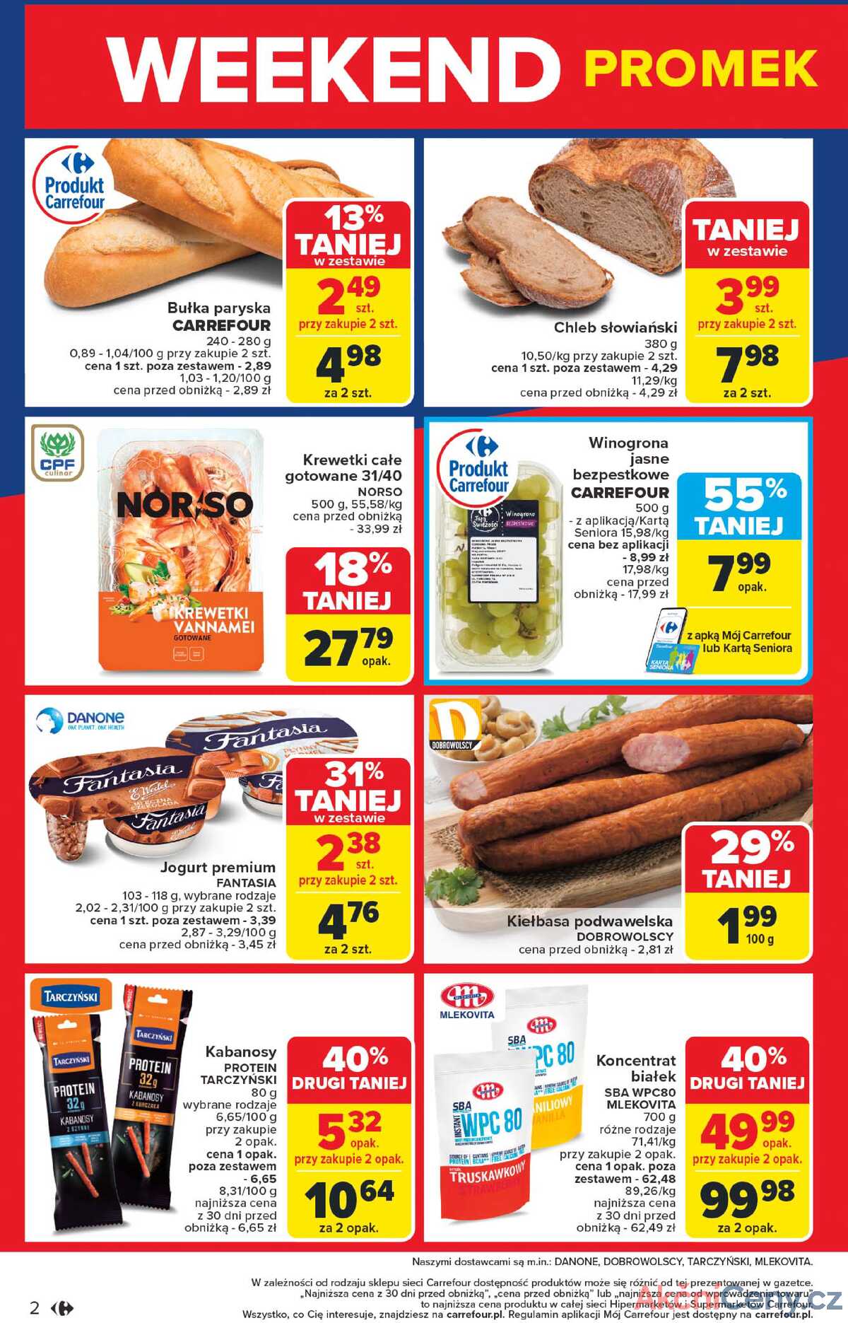 Leták Carrefour Polsko 8.5.-10.5.2025 - Víkendové promo akce od čtvrtka strana 2