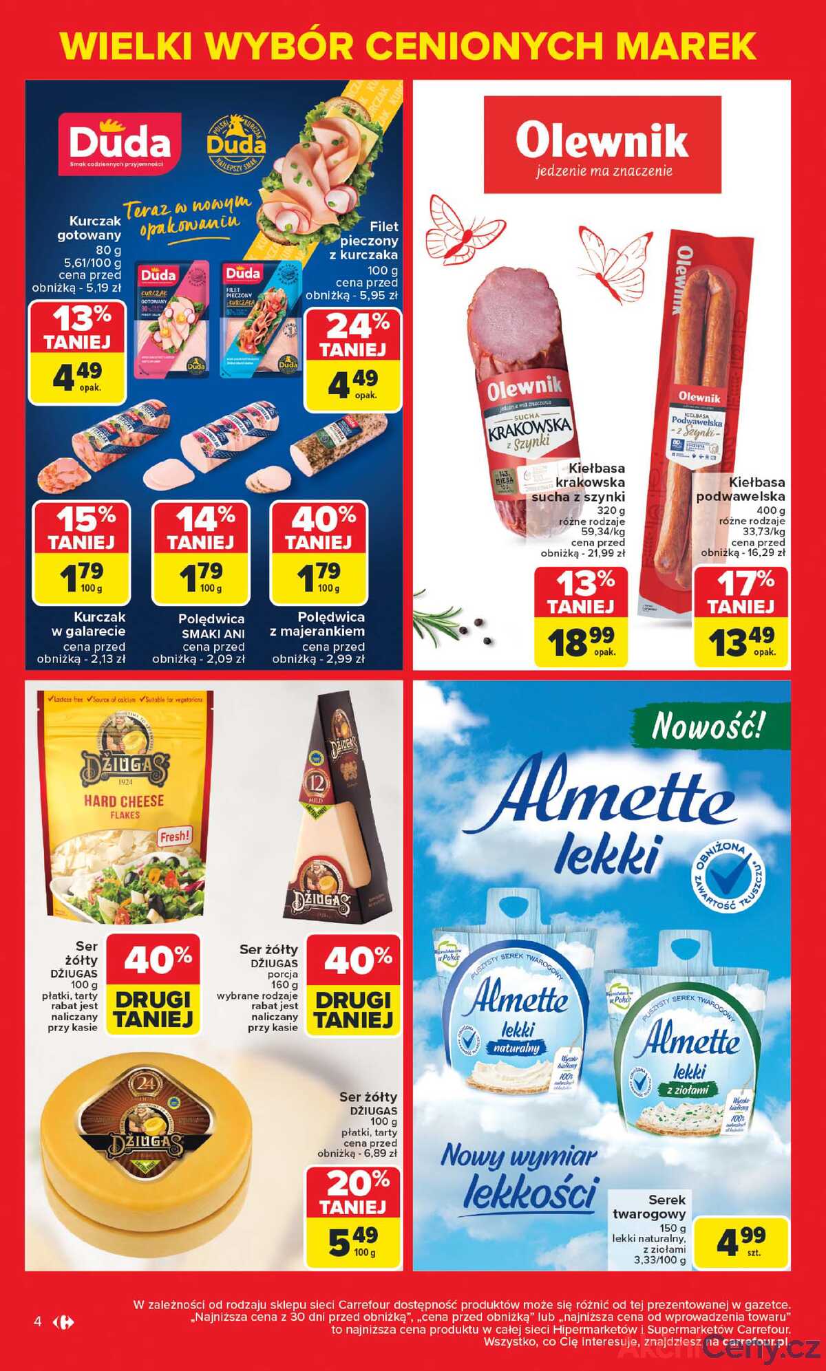 Leták Carrefour Polsko 5.5.-17.5.2025 - Známé značky, výhodné ceny strana 4