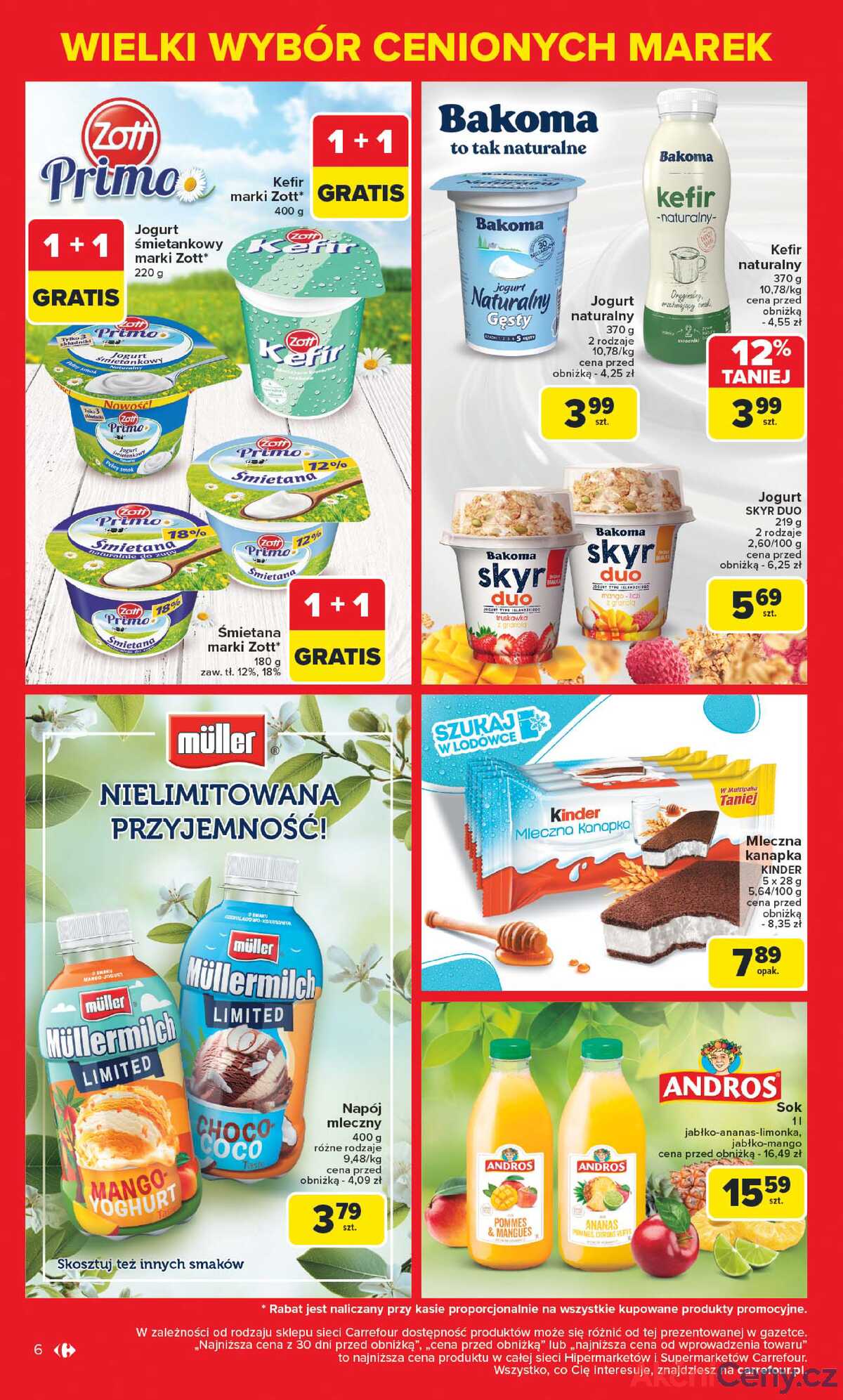 Leták Carrefour Polsko 5.5.-17.5.2025 - Známé značky, výhodné ceny strana 6