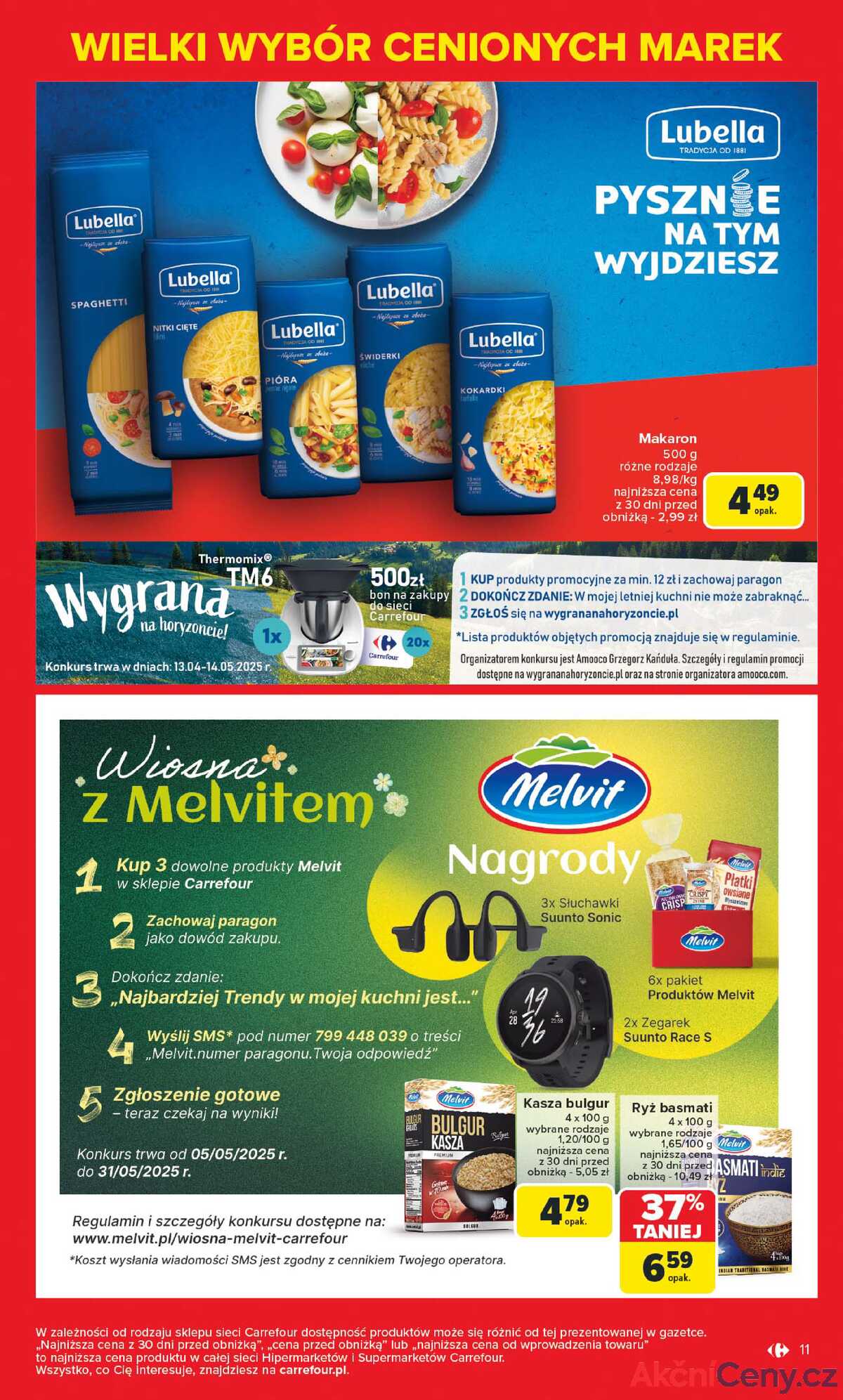 Leták Carrefour Polsko 5.5.-17.5.2025 - Známé značky, výhodné ceny strana 11